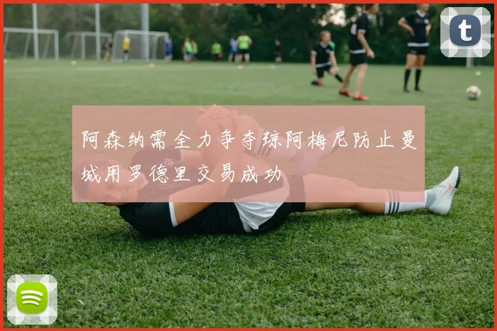 阿森纳需全力争夺琼阿梅尼防止曼城用罗德里交易成功